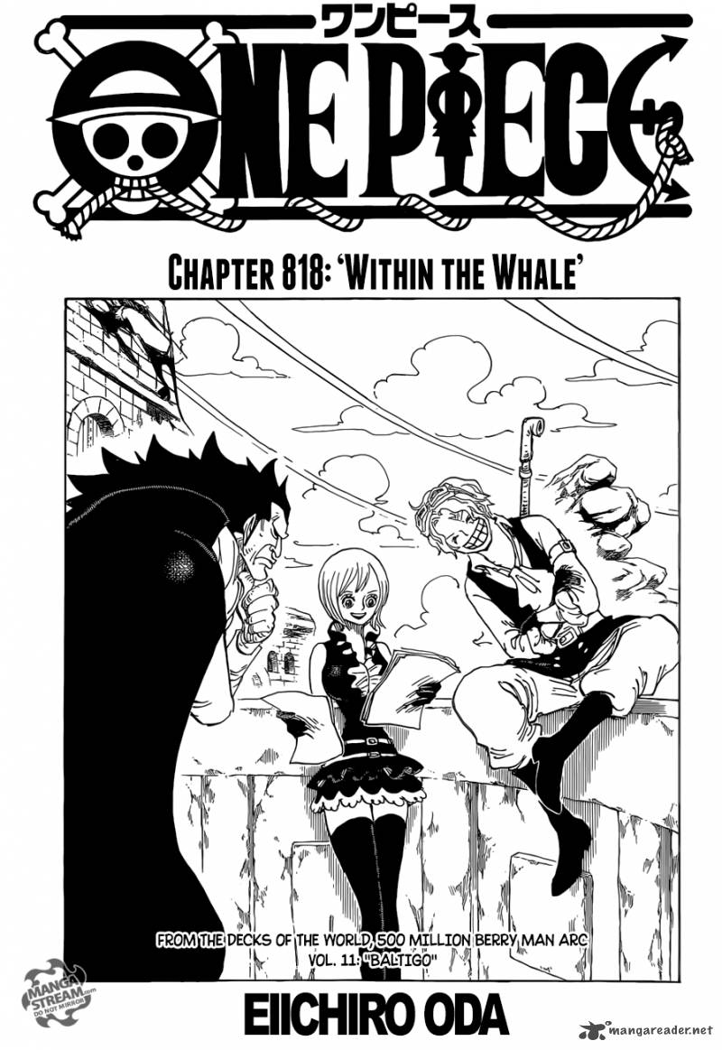 One Piece - Chapter 818 Page 1