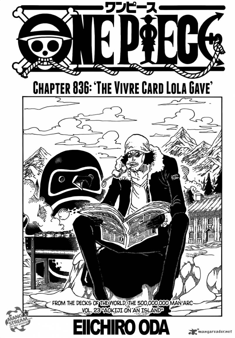 One Piece - Chapter 836 Page 1