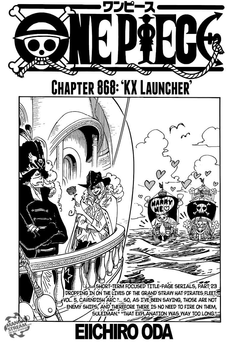 One Piece - Chapter 868 Page 1