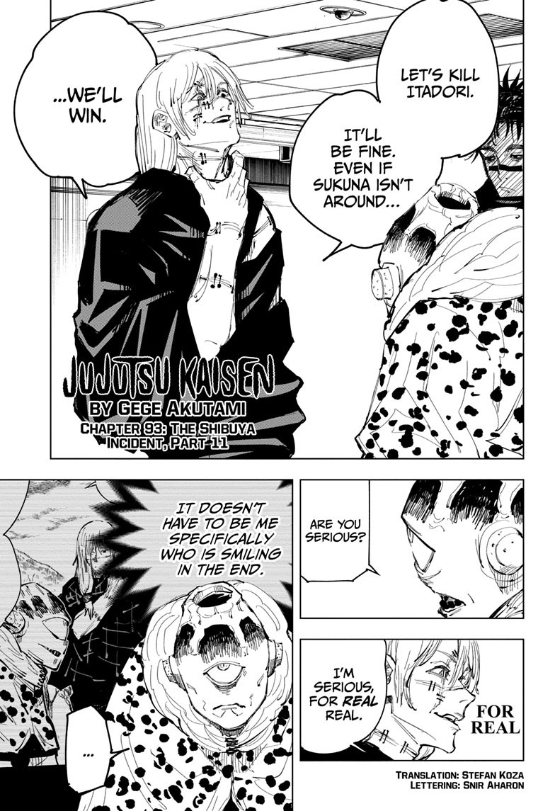 Jujutsu Kaisen - Chapter 93 Page 1